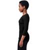 Urban Classics - Long rib turnup Lange ärmel top - Schwarz Product image